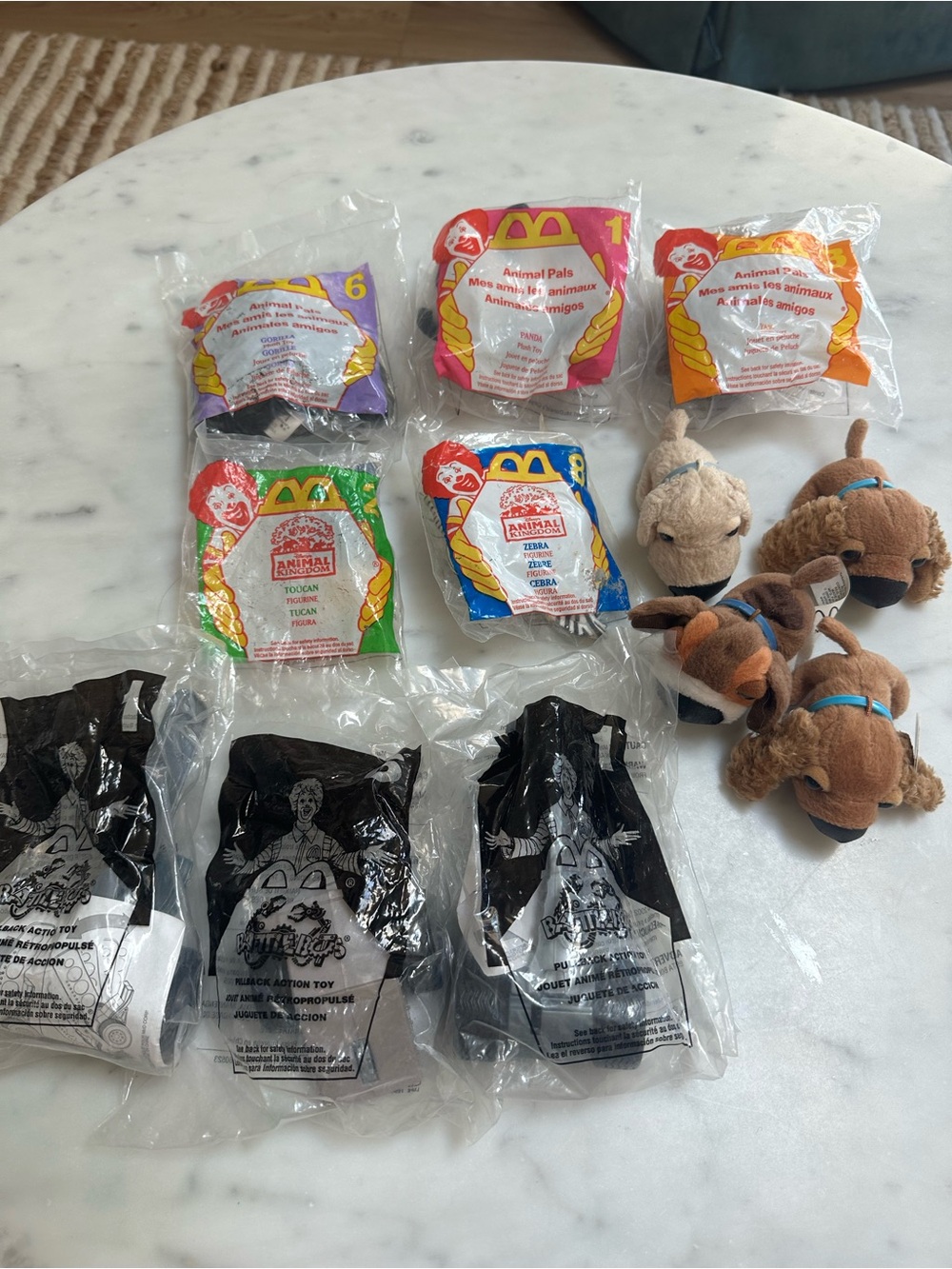 Vintage McDonald’s Animal Kingdom, The Dog, & Battle Bots Toys